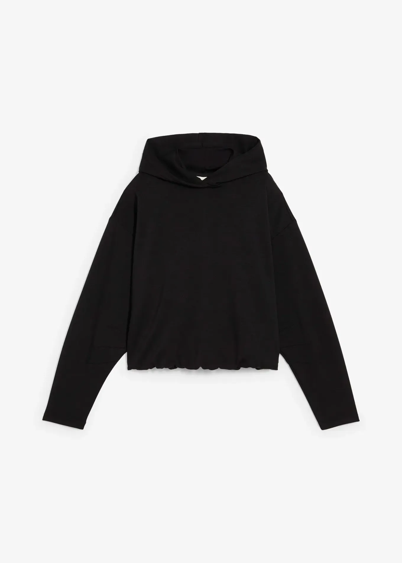 Sweat à capuche légèrement brillant en viscose mélangée