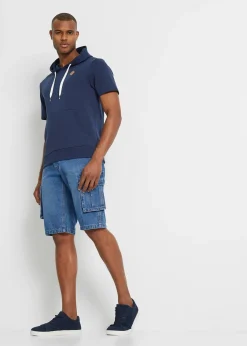 Sweat à capuche, manches courtes