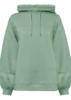 Sweat à capuche oversize en coton mélangé doux