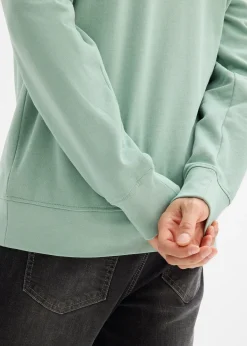 Sweat à col boutonné 100% coton