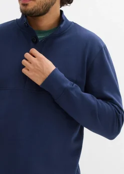 Sweat à col boutonné 100% coton