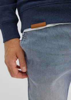 Sweat à col châle et détails enduits