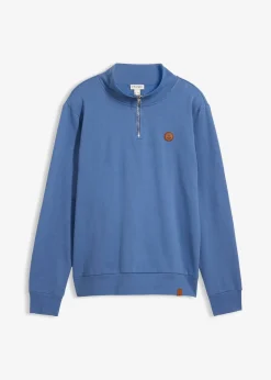 Sweat à col zippé 100% coton