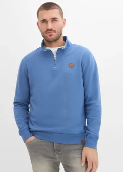 Sweat à col zippé 100% coton