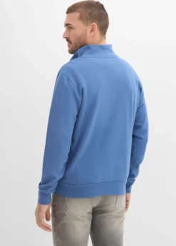 Sweat à col zippé 100% coton