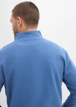 Sweat à col zippé 100% coton