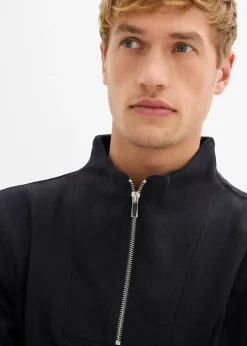 Sweat à col zippé 100% coton