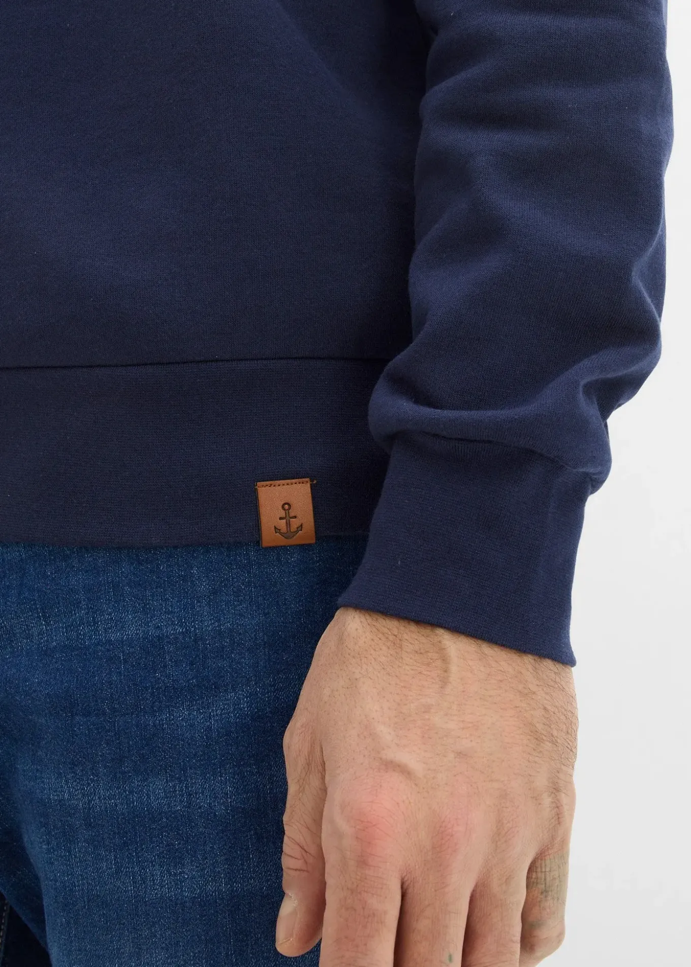 Sweat à col zippé 100% coton