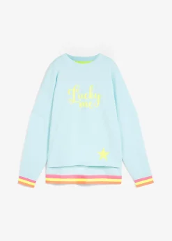 Sweat à poignets multicolores