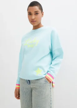 Sweat à poignets multicolores