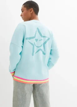 Sweat à poignets multicolores