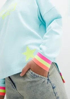 Sweat à poignets multicolores