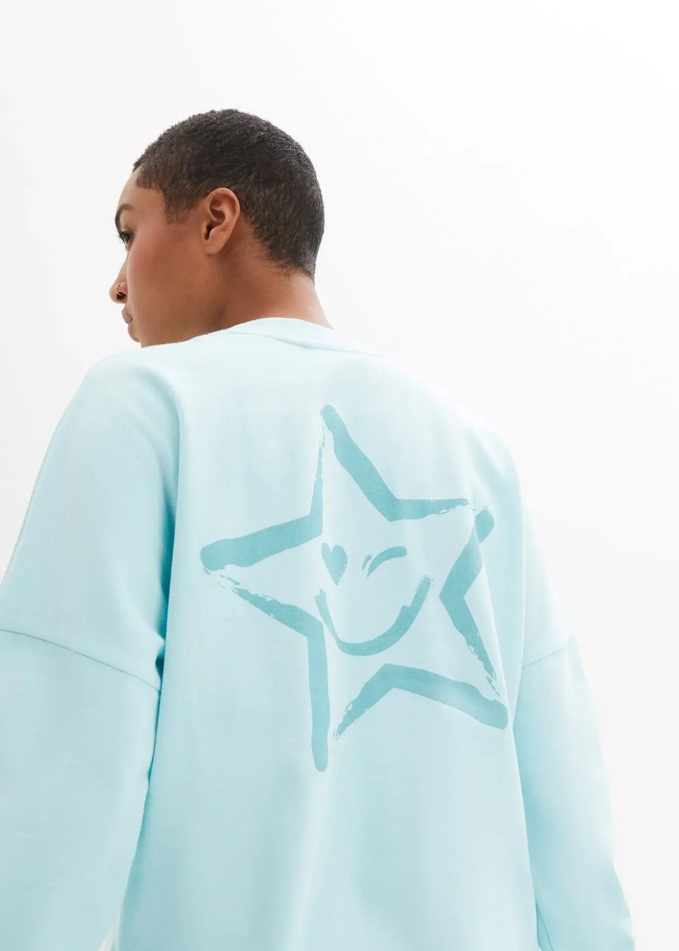 Sweat à poignets multicolores