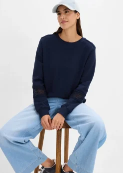 Sweat avec détails crochet