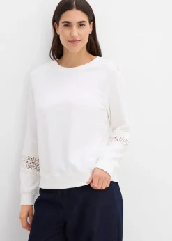 Sweat avec détails crochet