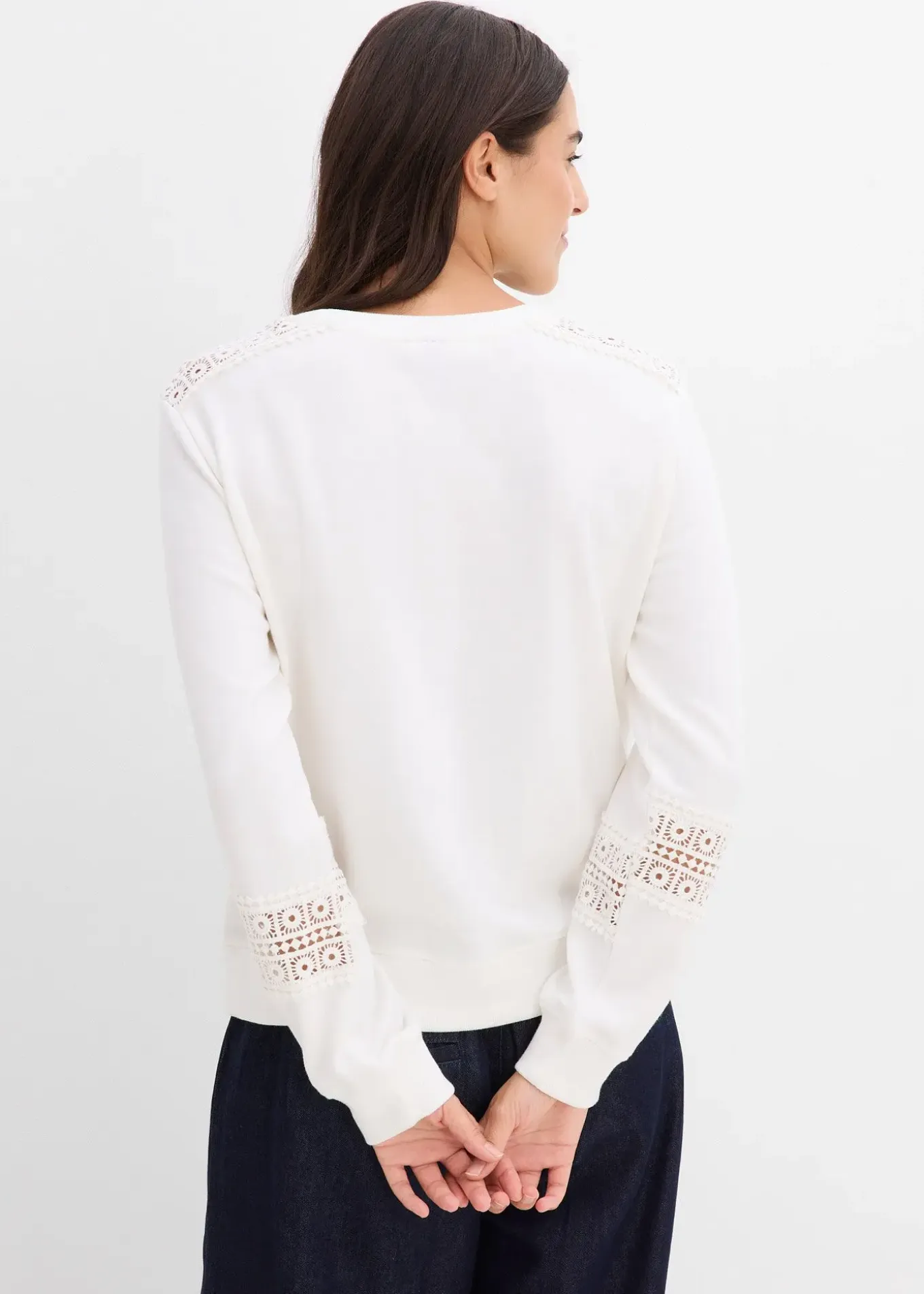 Sweat avec détails crochet