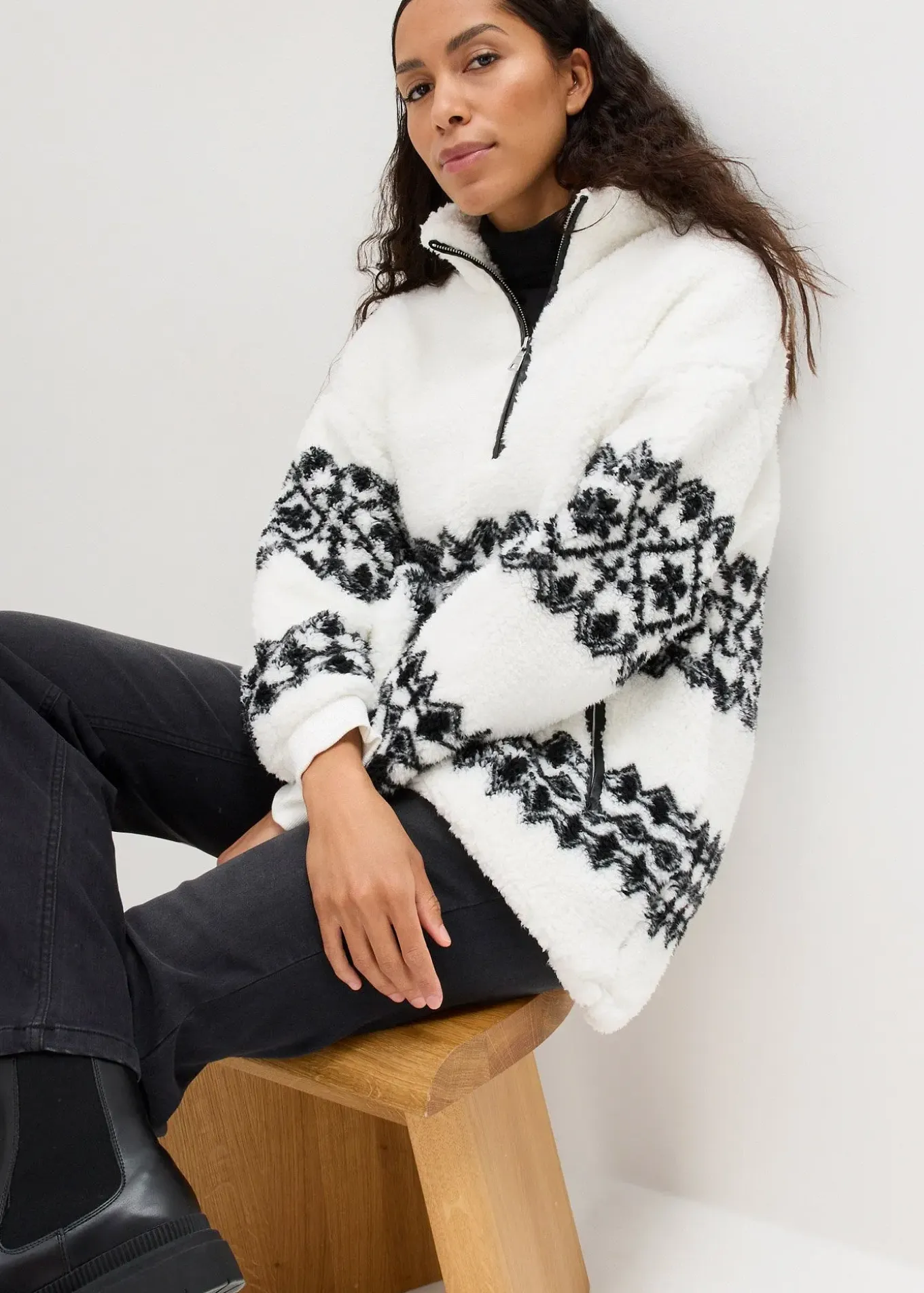 Sweat camionneur en sherpa