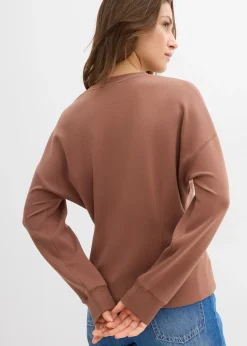 Sweat cintré en matière néoprène