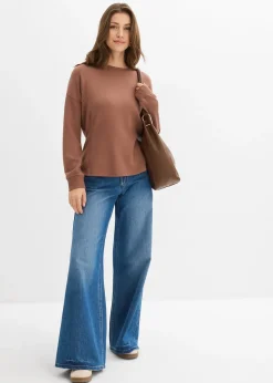 Sweat cintré en matière néoprène