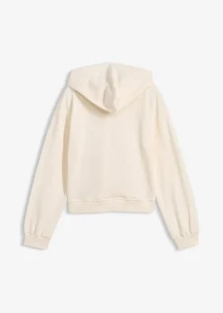 Sweat court à capuche 100% coton