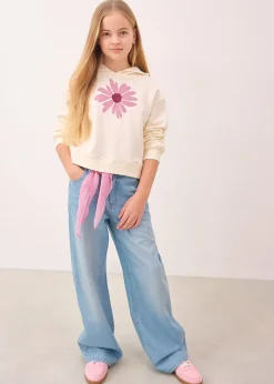 Sweat court à capuche 100% coton