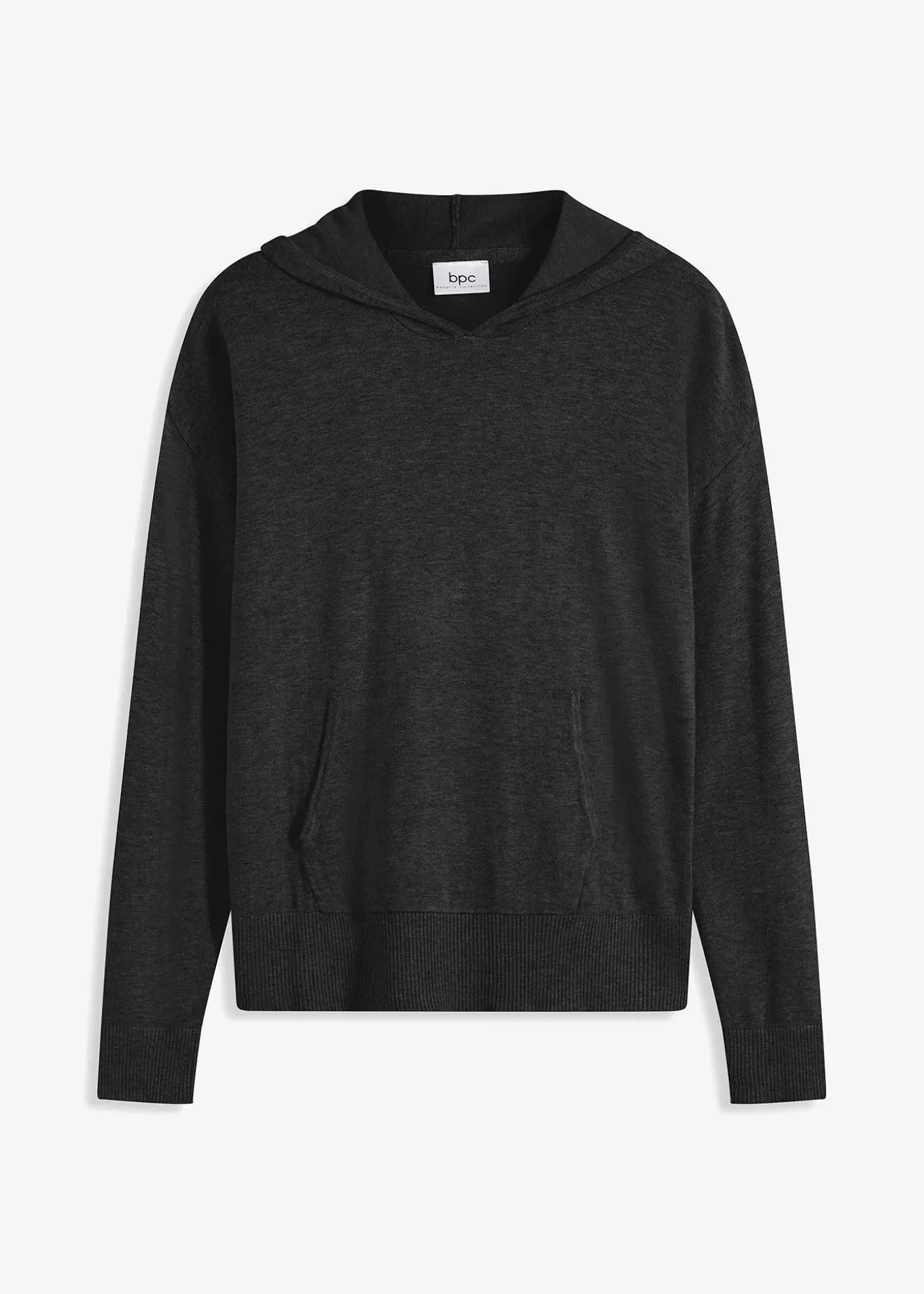 Sweat en maille à capuche et poche kangourou