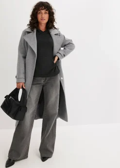 Sweat en maille à capuche et poche kangourou