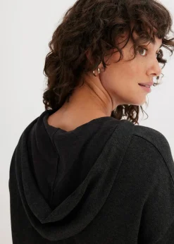 Sweat en maille à capuche et poche kangourou