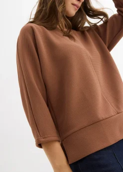 Sweat en matière texturée