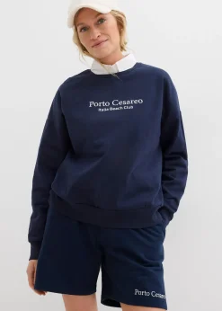 Sweat oversize avec broderie