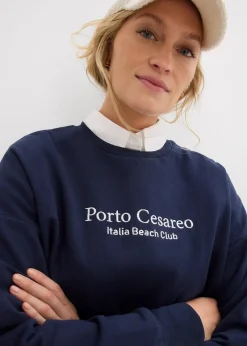 Sweat oversize avec broderie