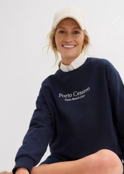 Sweat oversize avec broderie