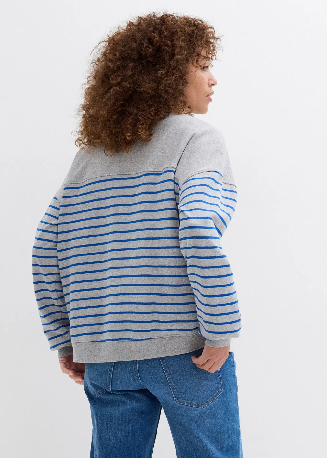 Sweat oversize en coton mélangé