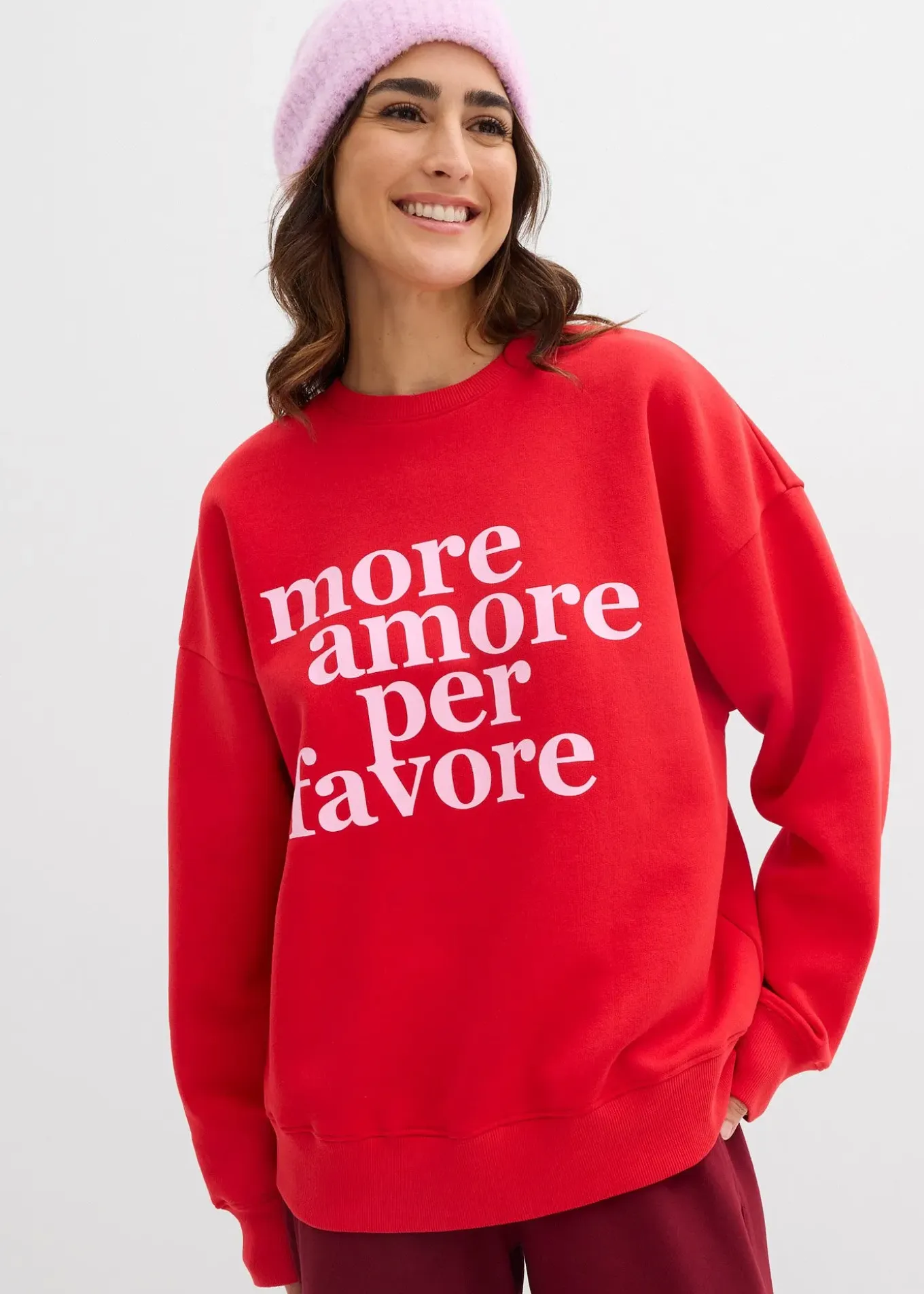 Sweat oversize en coton mélangé