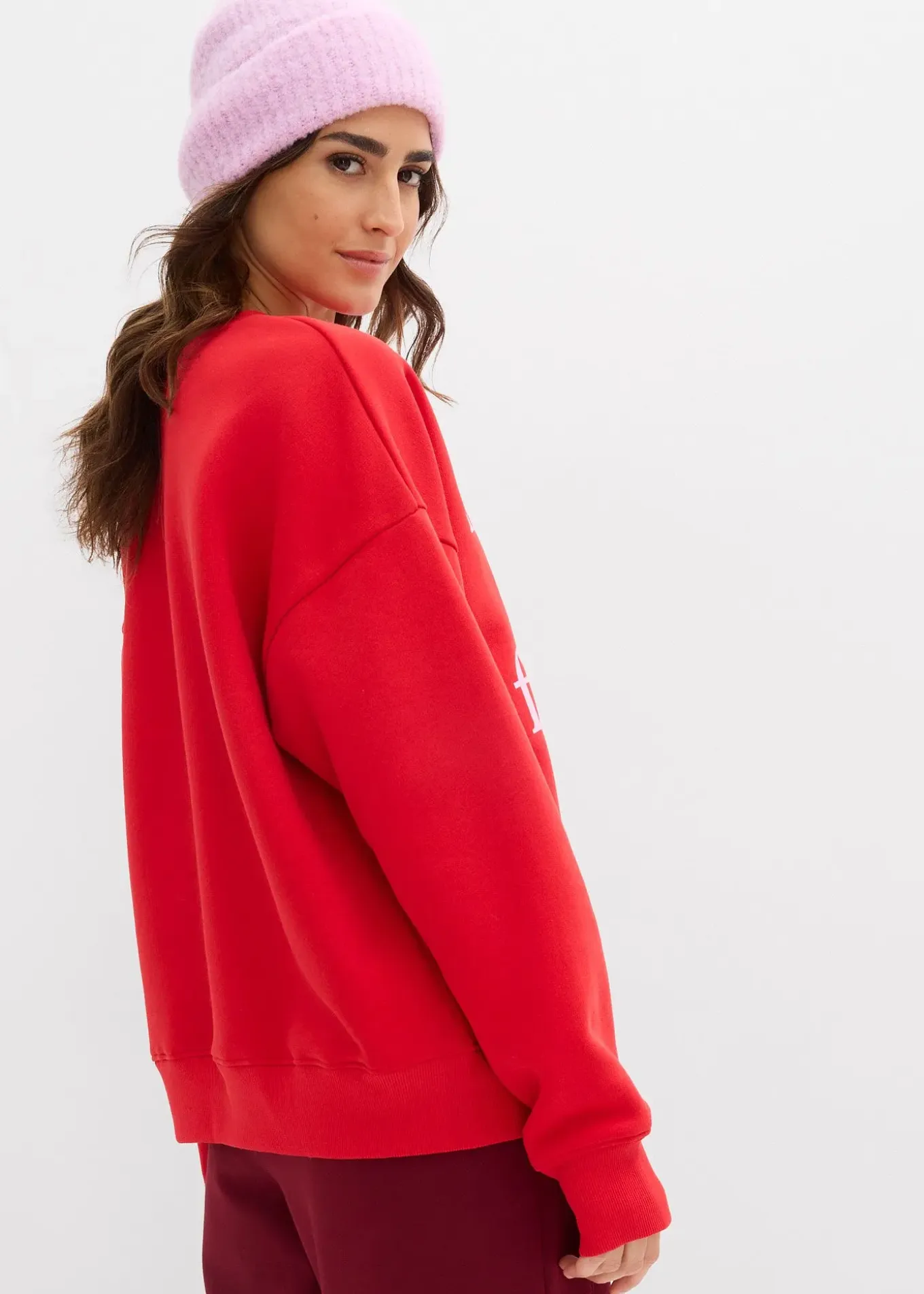 Sweat oversize en coton mélangé