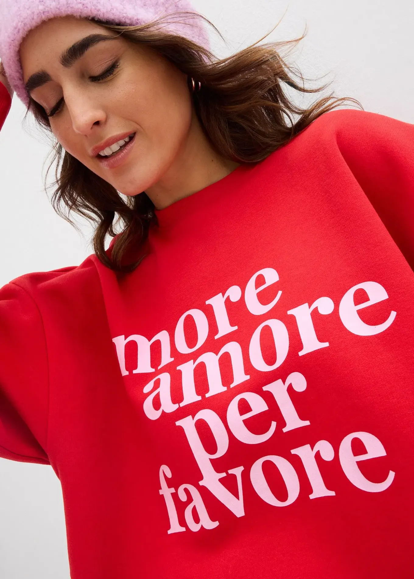 Sweat oversize en coton mélangé