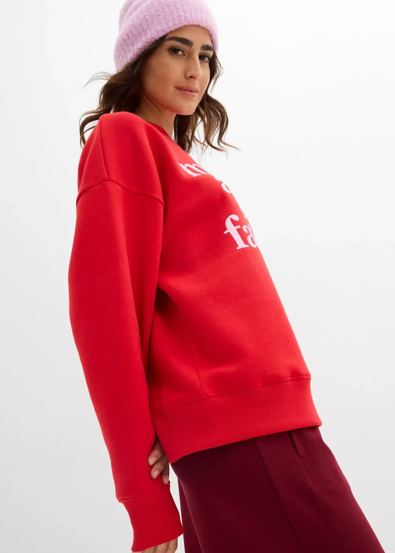 Sweat oversize en coton mélangé