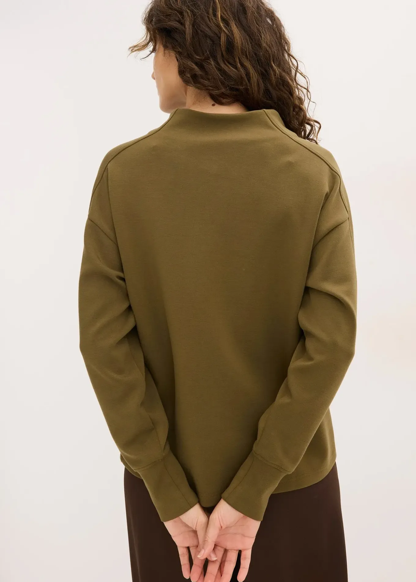 Sweat oversize en matière néoprène douce