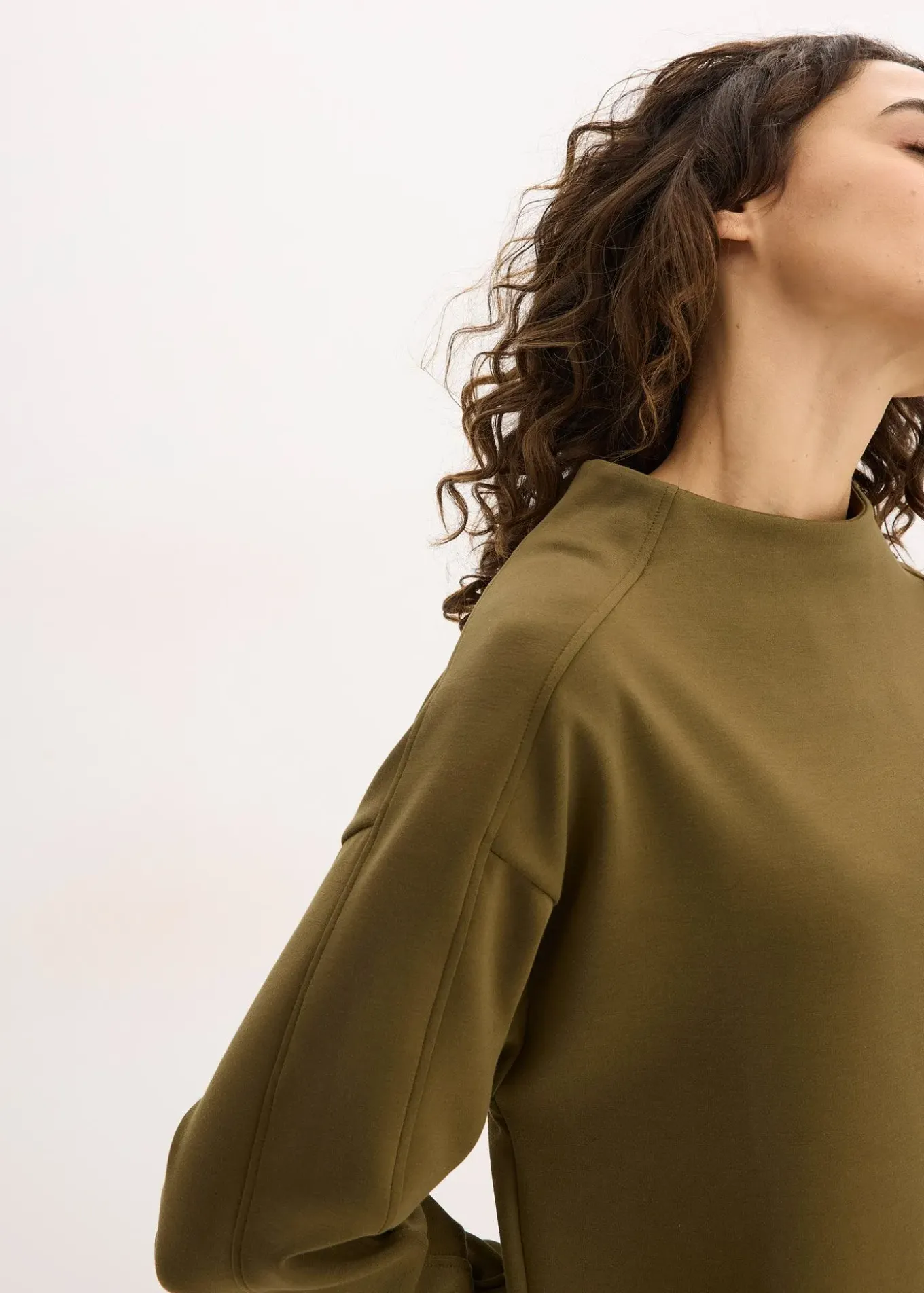 Sweat oversize en matière néoprène douce