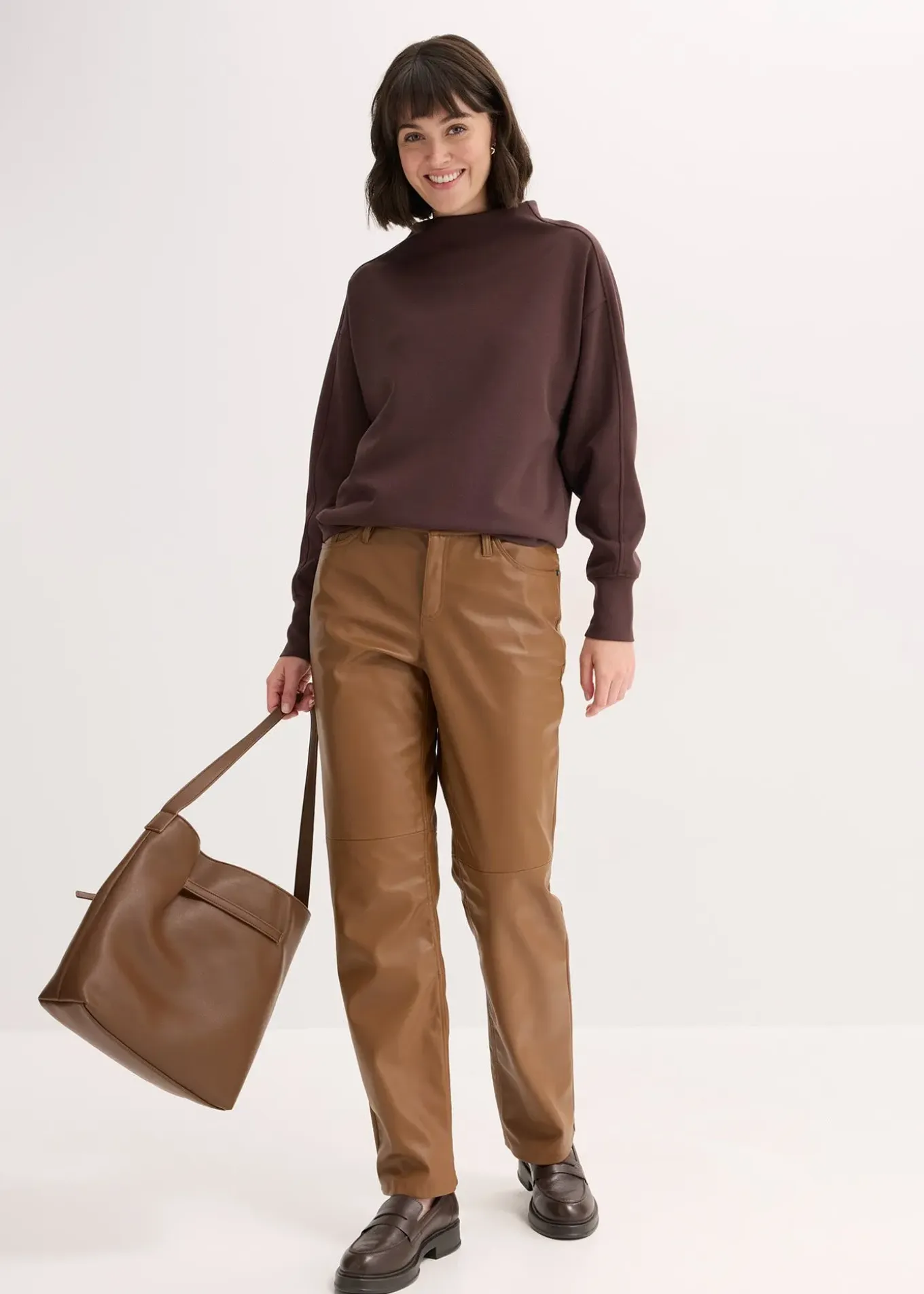 Sweat oversize en matière néoprène douce