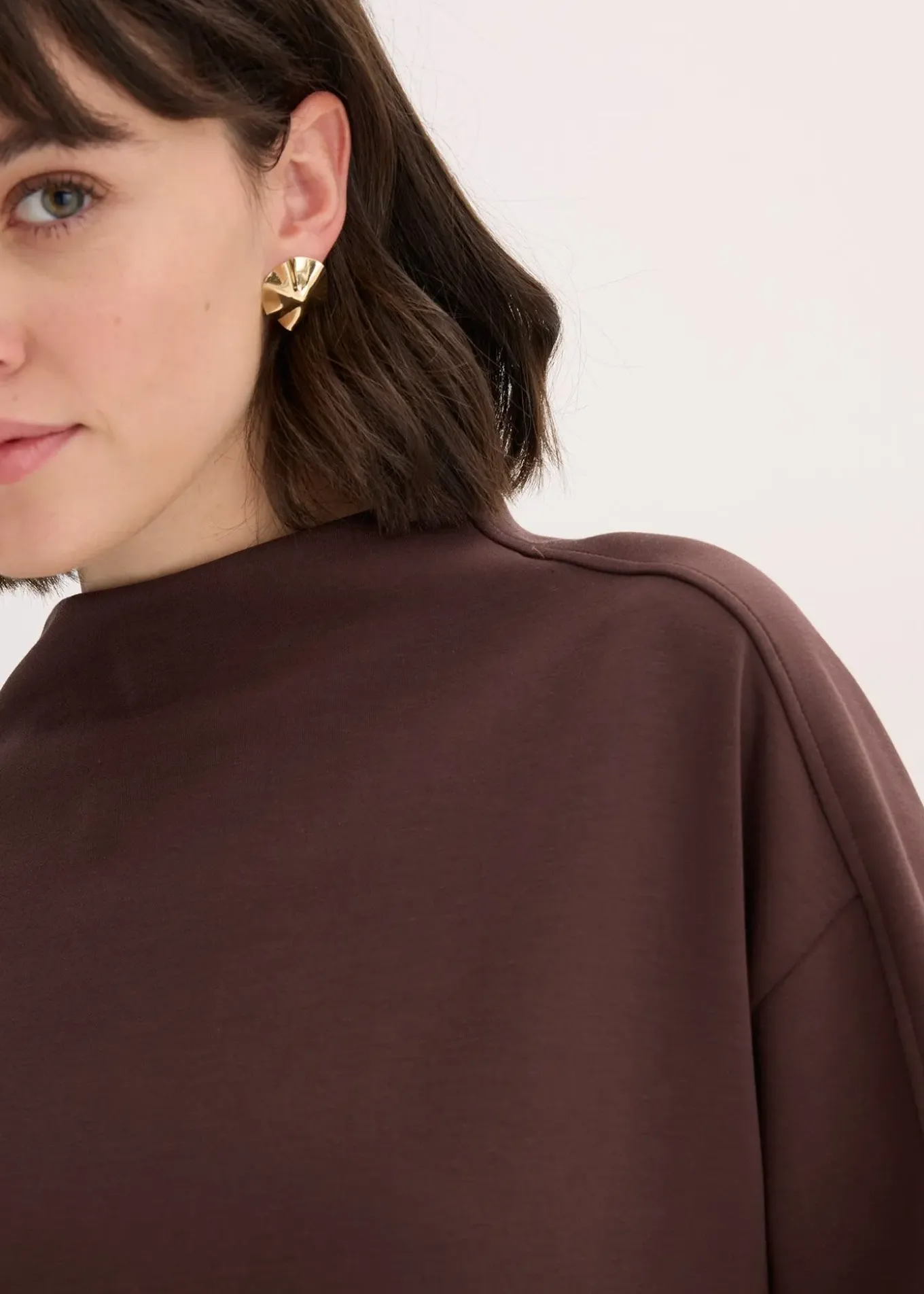 Sweat oversize en matière néoprène douce