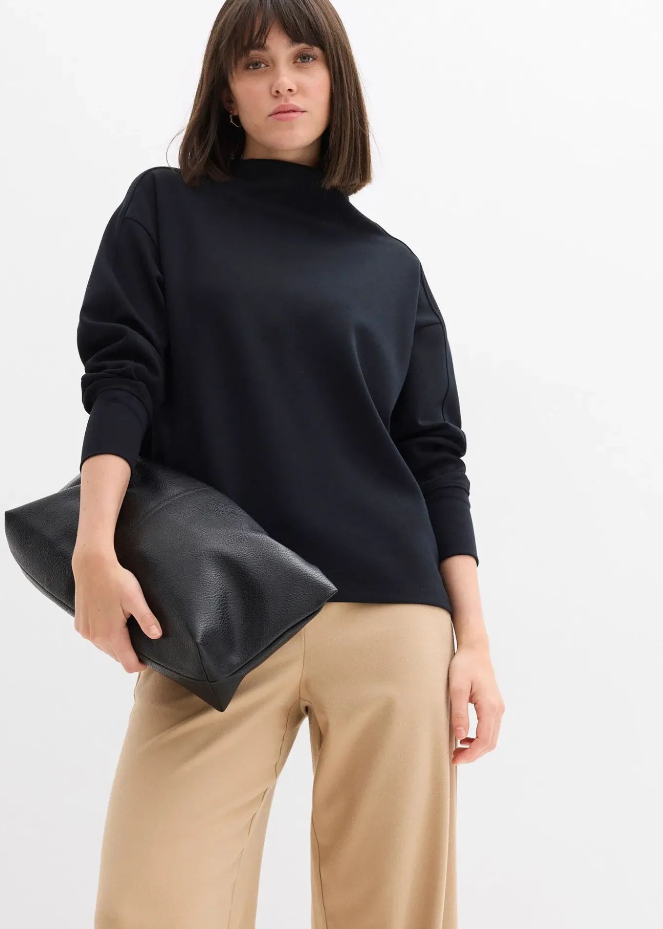 Sweat oversize en matière néoprène douce