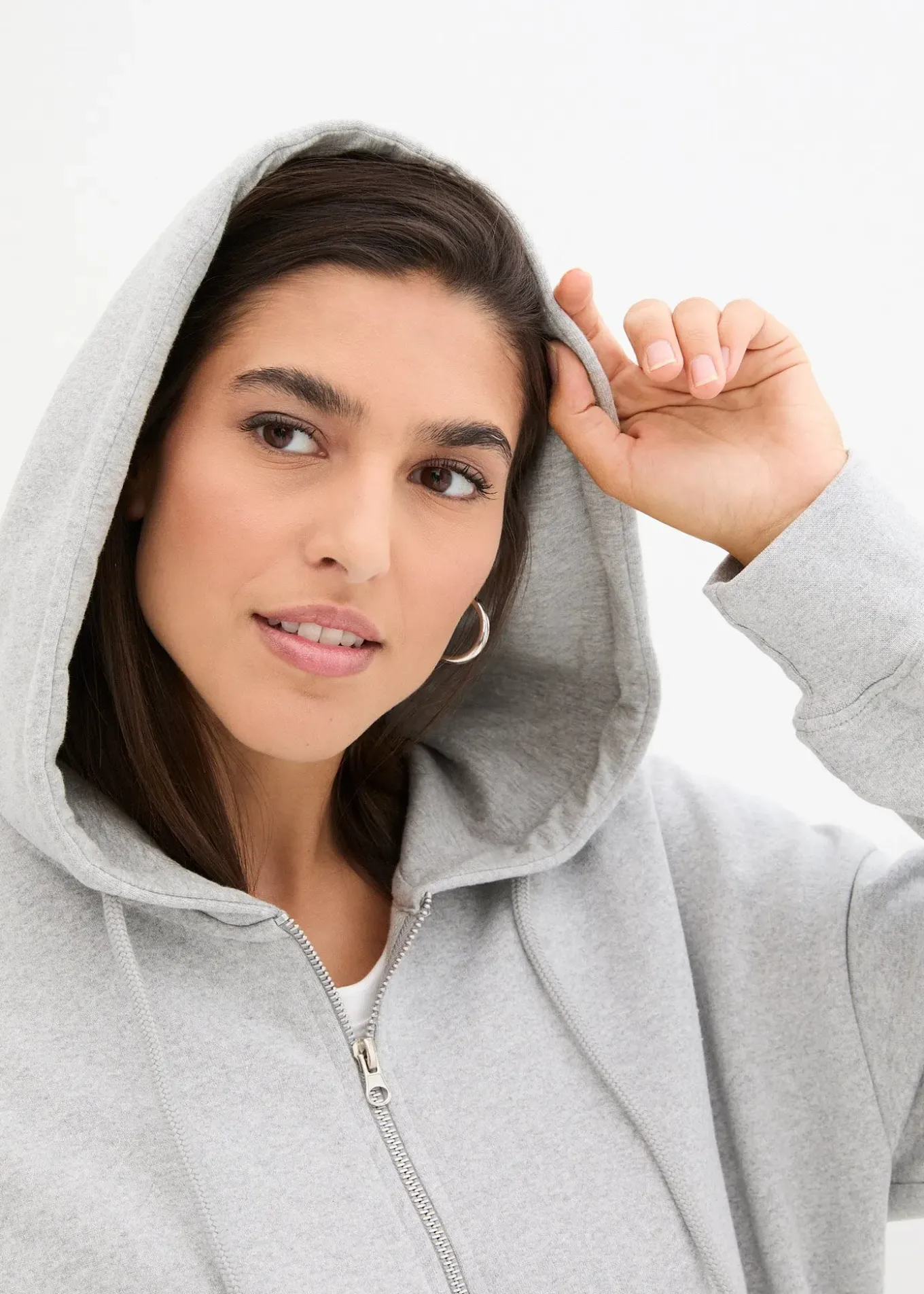 Sweat zippé à capuche