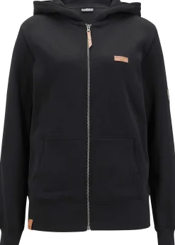 Sweat zippé à capuche, 100% coton