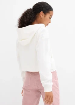 Sweat zippé à capuche 100% coton