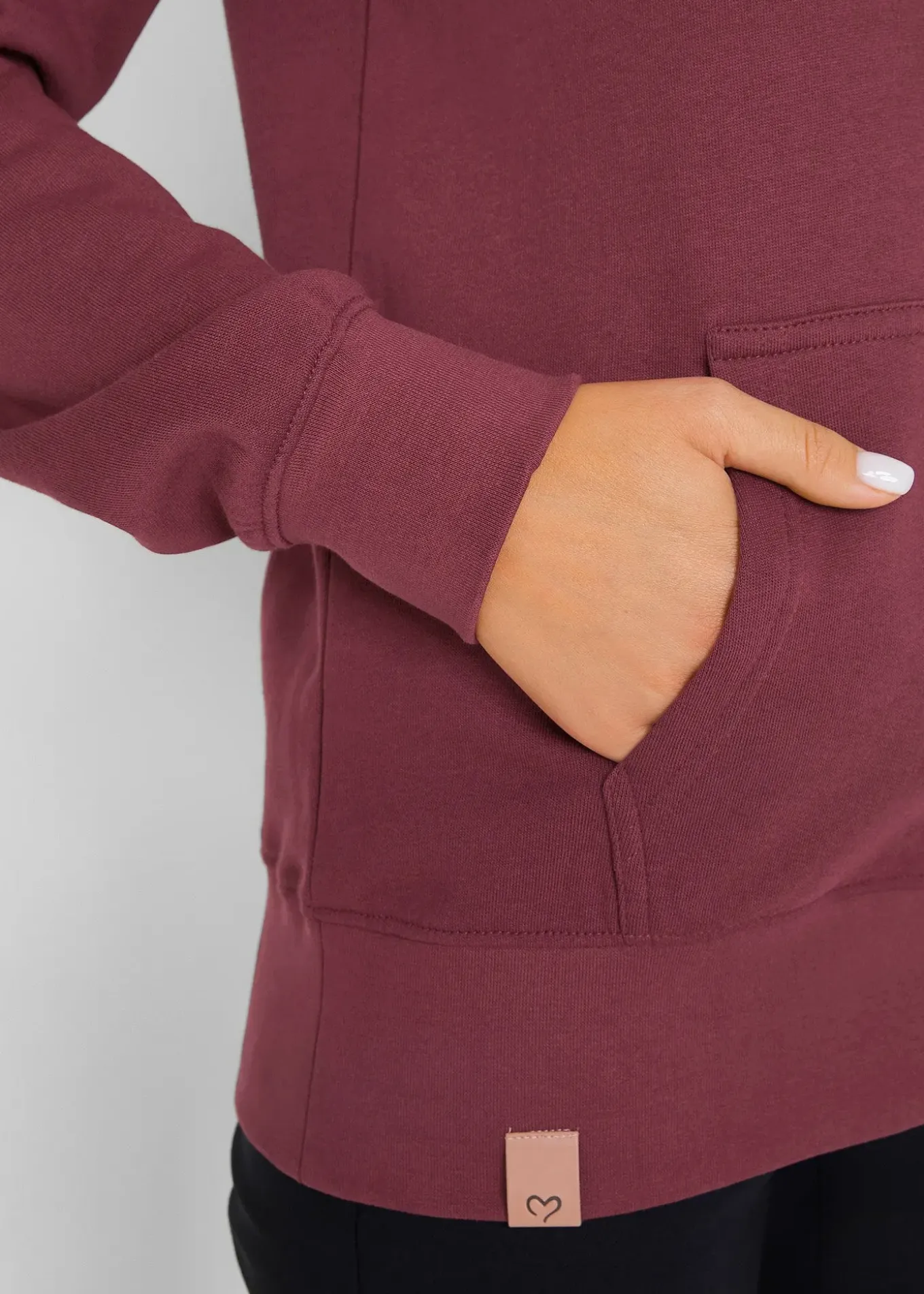 Sweat zippé à capuche, 100% coton