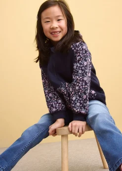 Sweat zippé à capuche 100% coton