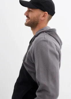 Sweat zippé à capuche 100% coton