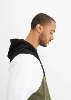 Sweat zippé à capuche 100% coton