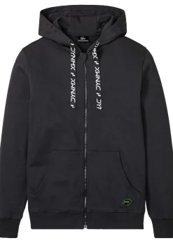 Sweat zippé à capuche 100% coton